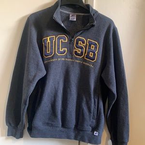 UCSB Quarter Zip Up Jacket/Sweatshirt